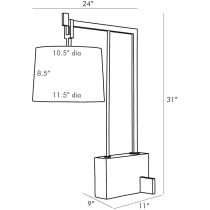 DB49000 Piloti Lamp Product Line Drawing