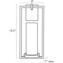 DB49013 Pillar Sconce Product Line Drawing