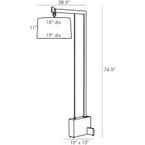 DB79000-885 Piloti Floor Lamp Product Line Drawing