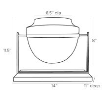 DB9001 Foundry Urn, Short Product Line Drawing