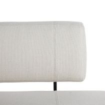 DB8001 Tuck Bench Bone Linen Back View 
