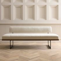 DB8001 Tuck Bench Bone Linen 