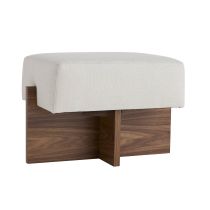 DB8002 Tuck Ottoman Bone Linen 