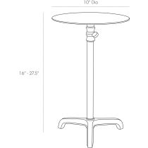 DC2011 Addison Short Accent Table Product Line Drawing