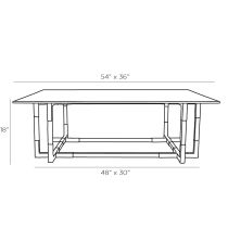 DC2021 Corset Coffee Table Product Line Drawing