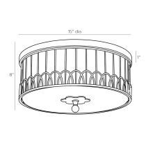 DC49019 Charlotte Flush Mount Product Line Drawing