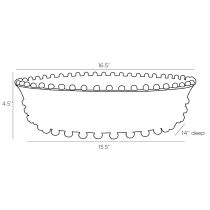 DC7008 Spitzy Centerpiece Product Line Drawing