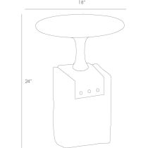 DD2029 Anvil Occasional Table Product Line Drawing