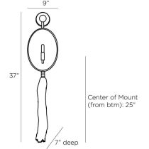 DD42623 Aramis Sconce Product Line Drawing