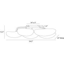 DFI10 Theo Flush Mount Product Line Drawing