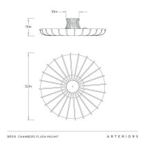 DFC11 Chambers Flush Mount Product Line Drawing