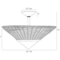 DFC13 Calista Flush Mount Product Line Drawing