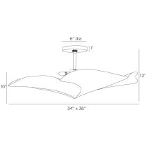 DFI05 Daniella Flush Mount Product Line Drawing