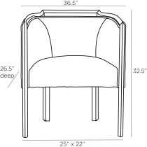 DJ5016 Giordano Chair Product Line Drawing