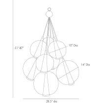 DK89902 Caviar Adjustable Large Cluster Product Line Drawing