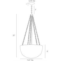 DK42043 Chainmail Pendant Product Line Drawing
