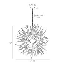 DLS01 Finch Chandelier Product Line Drawing