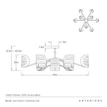 DLI12 Natasha Chandelier Product Line Drawing