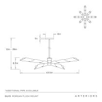 DLI13 Morgan Flush Mount Product Line Drawing