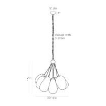 DMC02 Wilkes Chandelier Product Line Drawing
