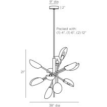 DMC21 Bryce Chandelier Product Line Drawing