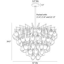 DMC33 Jacqueline Chandelier Product Line Drawing