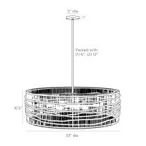 DMS01 Mila Chandelier Product Line Drawing