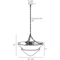 DMS13 Anya Chandelier Product Line Drawing