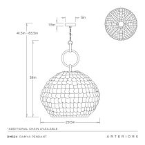 DMS24 Ramya Pendant Product Line Drawing