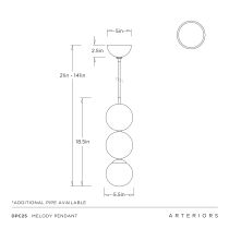 DPC25 Melody Pendant Product Line Drawing