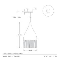 DPS08 Marley Pendant Product Line Drawing