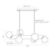 DRC02 Tallow Chandelier Product Line Drawing