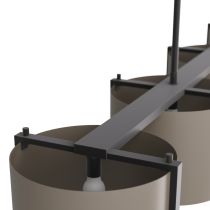 DRC05 Zachary Chandelier Back Angle View