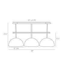 DRS01 Vega Fixed Chandelier Product Line Drawing