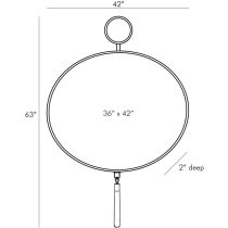 DS2025 Moon Glow Mirror Product Line Drawing