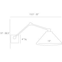 DS49016 Padma Sconce Product Line Drawing