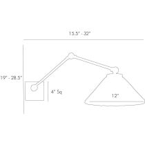 DS49016 Padma Sconce Product Line Drawing