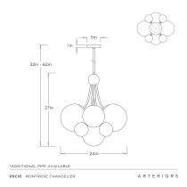 DSC10 Montrose Chandelier Product Line Drawing