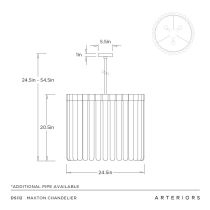 DSI12 Maxton Chandelier Product Line Drawing