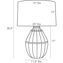 DW11004-578 Tangier Lamp Product Line Drawing