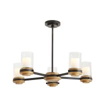DW82003 Sumter Candle Chandelier Side View