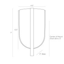 DWC05 Talia Sconce Product Line Drawing