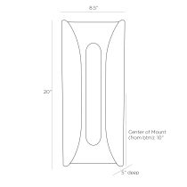 DWC10 Winward Sconce Product Line Drawing