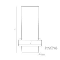 DWC11 Wembley Sconce Product Line Drawing