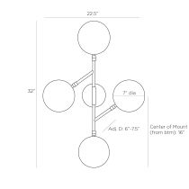 DWC16 Meridian Sconce Product Line Drawing