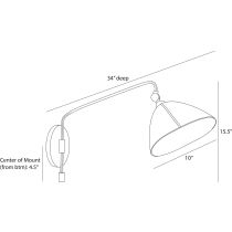 DWC71 Inlet Sconce Product Line Drawing