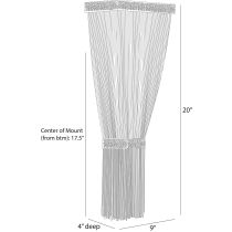 DWC82 Jenessa Sconce Product Line Drawing