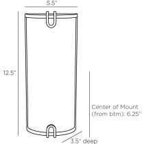 DWI10 Adriel Sconce Product Line Drawing