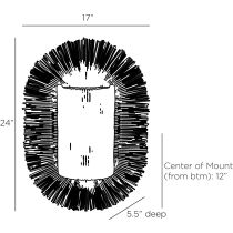 DWS04 Alexia Sconce Product Line Drawing