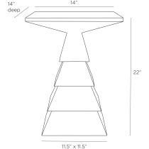 FAI02 Wanetta Accent Table Product Line Drawing